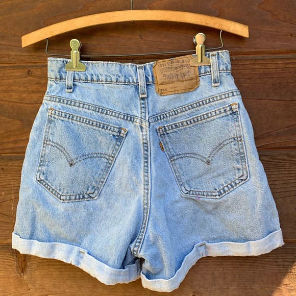 Levi's Pants - Vintage Orange Tab USA High Rise Cuff Levis Shorts